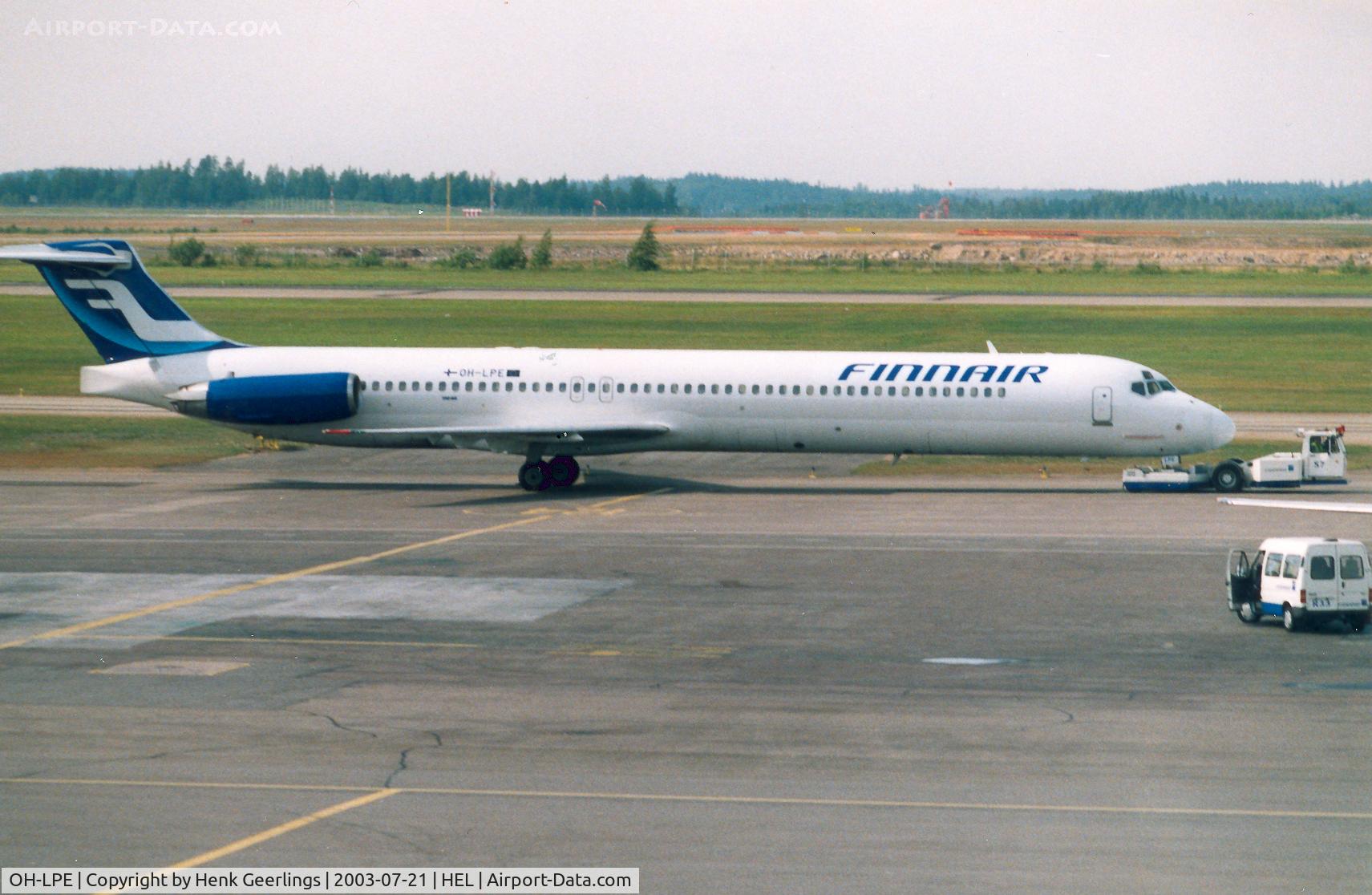 OH-LPE, 1987 McDonnell Douglas MD-83 (DC-9-83) C/N 49401, Finnair
