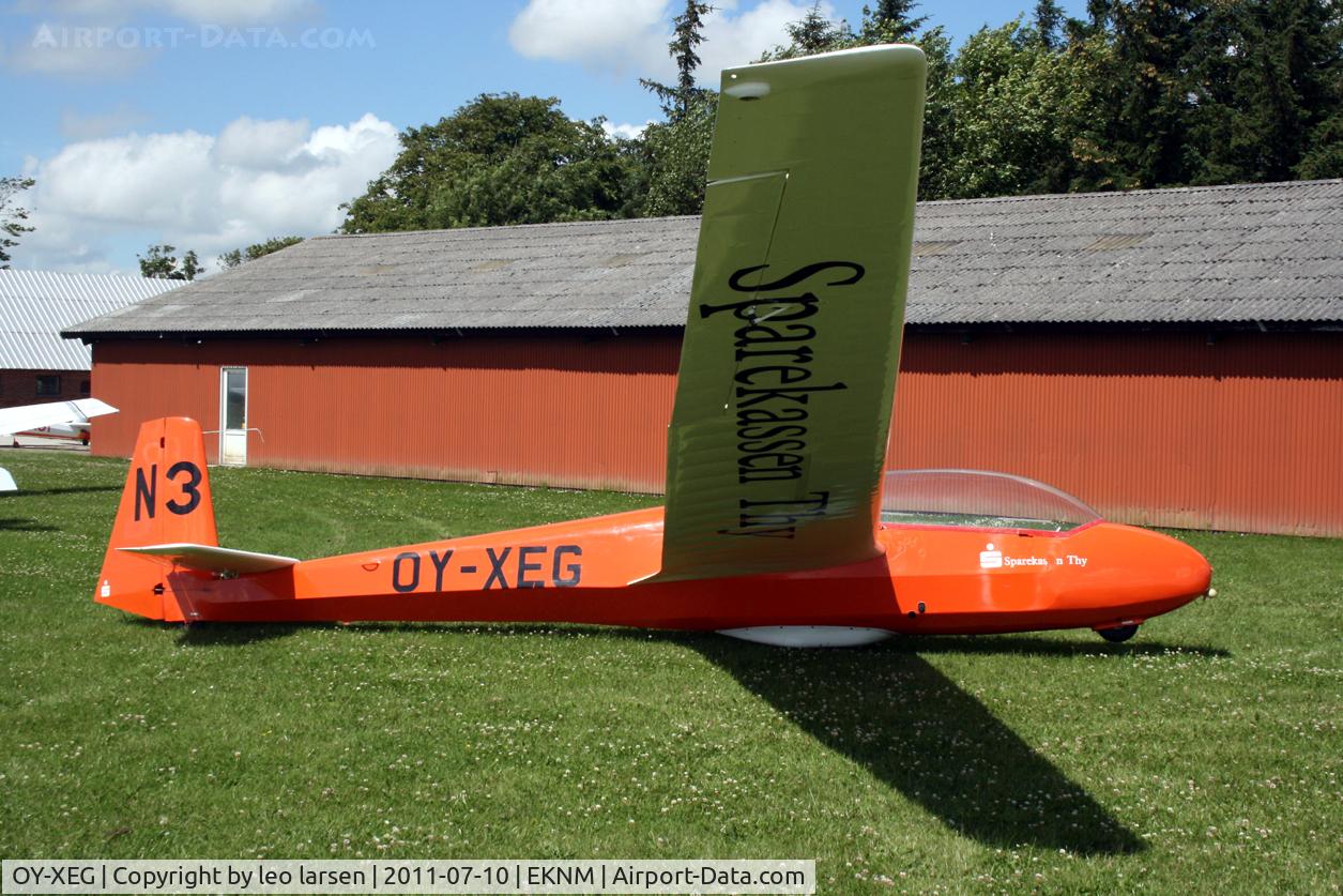 OY-XEG, 1971 Schleicher ASK-13 C/N 13313, EKNM Mors Aerodrome 10.7.11
