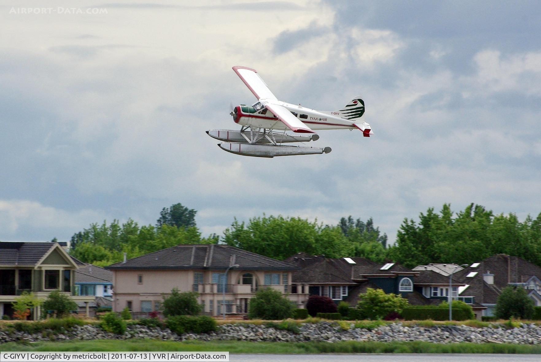 C-GIYV, 1961 De Havilland Canada DHC-2 Beaver AL.1 C/N 1488, After take off,aircraft made a sharp bank then a 
