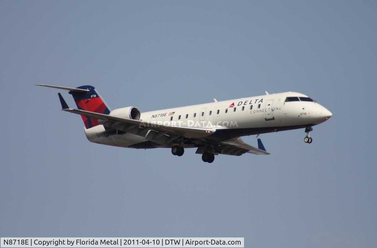N8718E, 2002 Bombardier CRJ-200 (CL-600-2B19) C/N 7718, Pinnacle CRJ