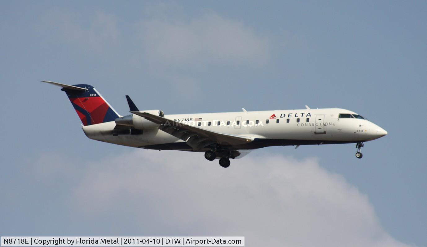 N8718E, 2002 Bombardier CRJ-200 (CL-600-2B19) C/N 7718, Pinnacle CRJ