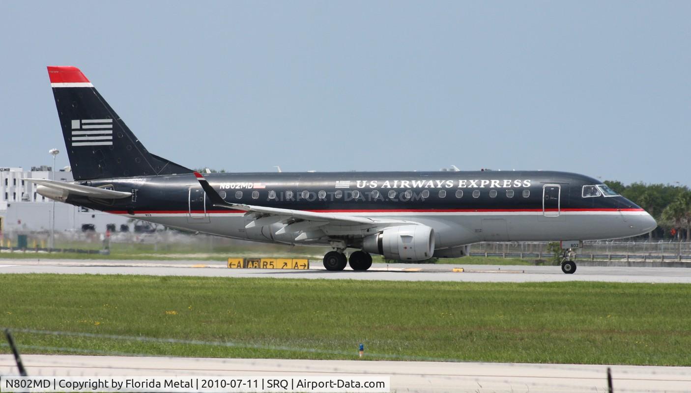 N802MD, 2004 Embraer 170SU (ERJ-170-100SU) C/N 17000013, USAirways Express E170