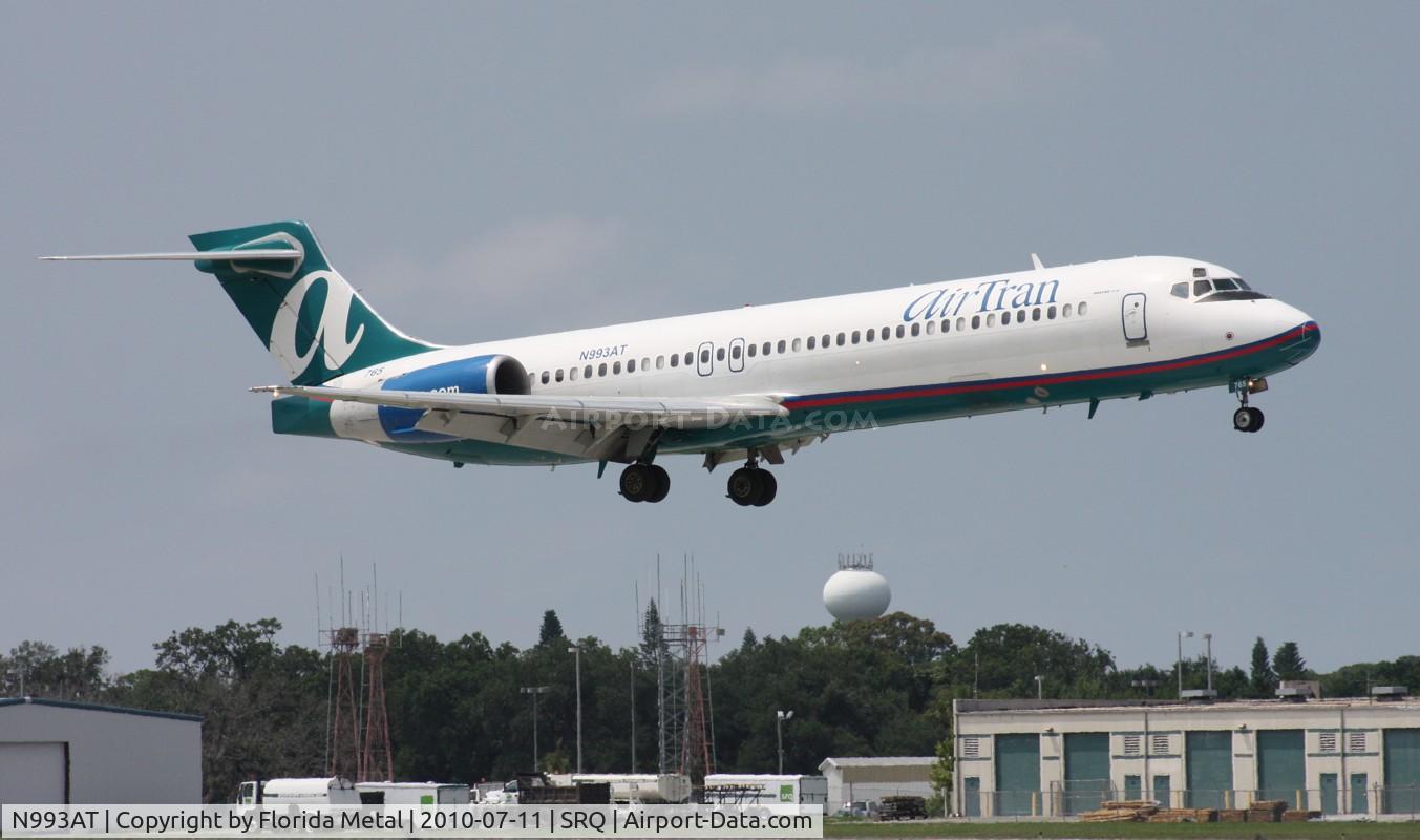 N993AT, 2002 Boeing 717-200 C/N 55137, Air Tran 717