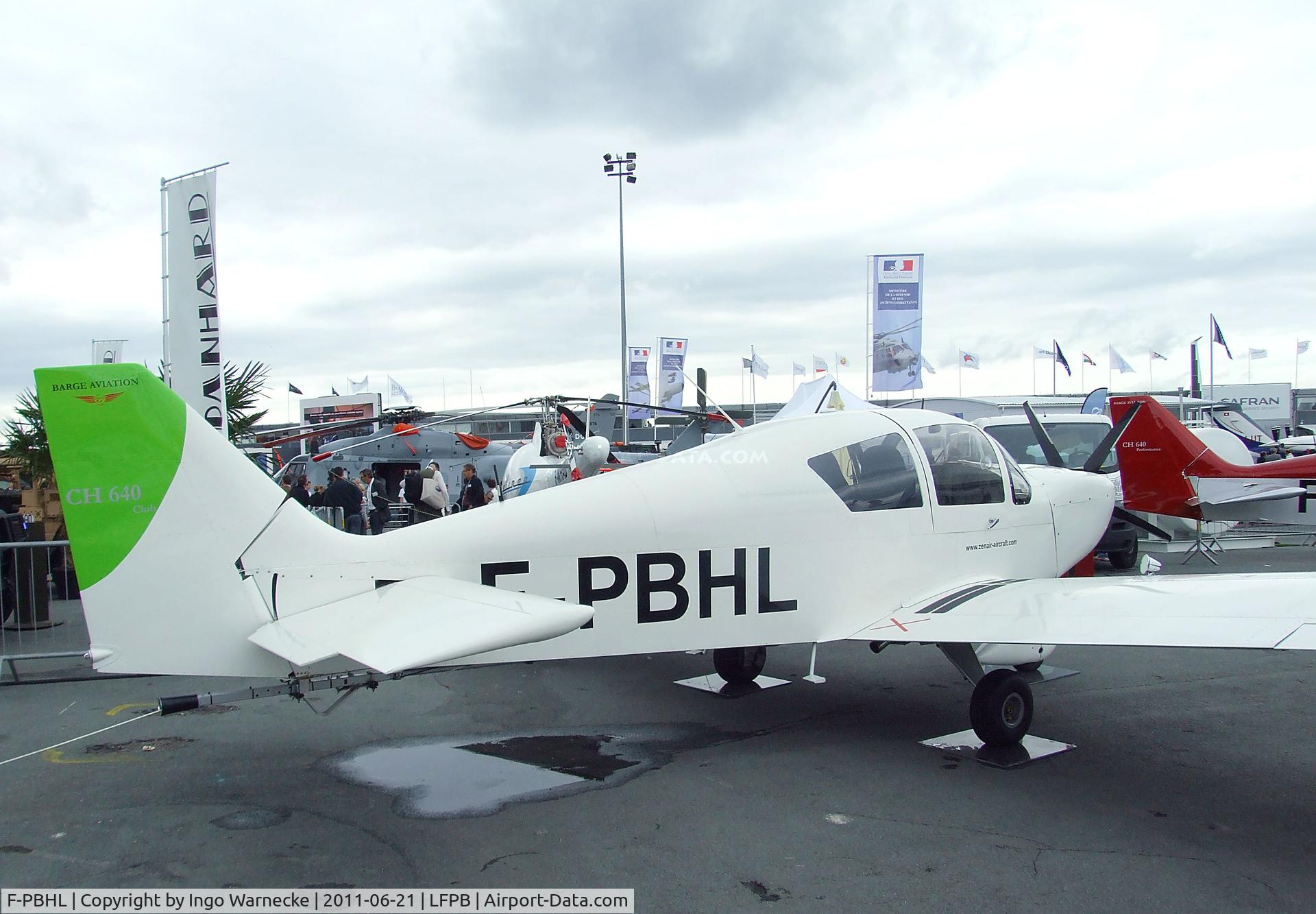 F-PBHL, Zenair CH-640 Zodiac C/N 104, Zenair CH 640 at the Aerosalon 2011, Paris