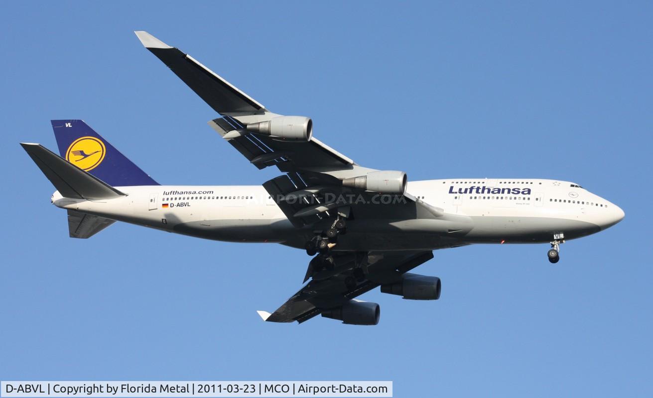 D-ABVL, 1992 Boeing 747-430 C/N 26425, Lufthansa 747