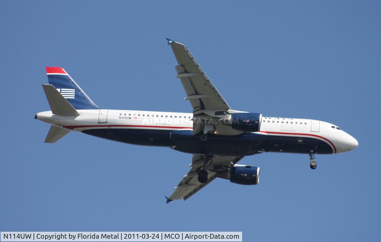 N114UW, 1999 Airbus A320-214 C/N 1148, US Airways A320