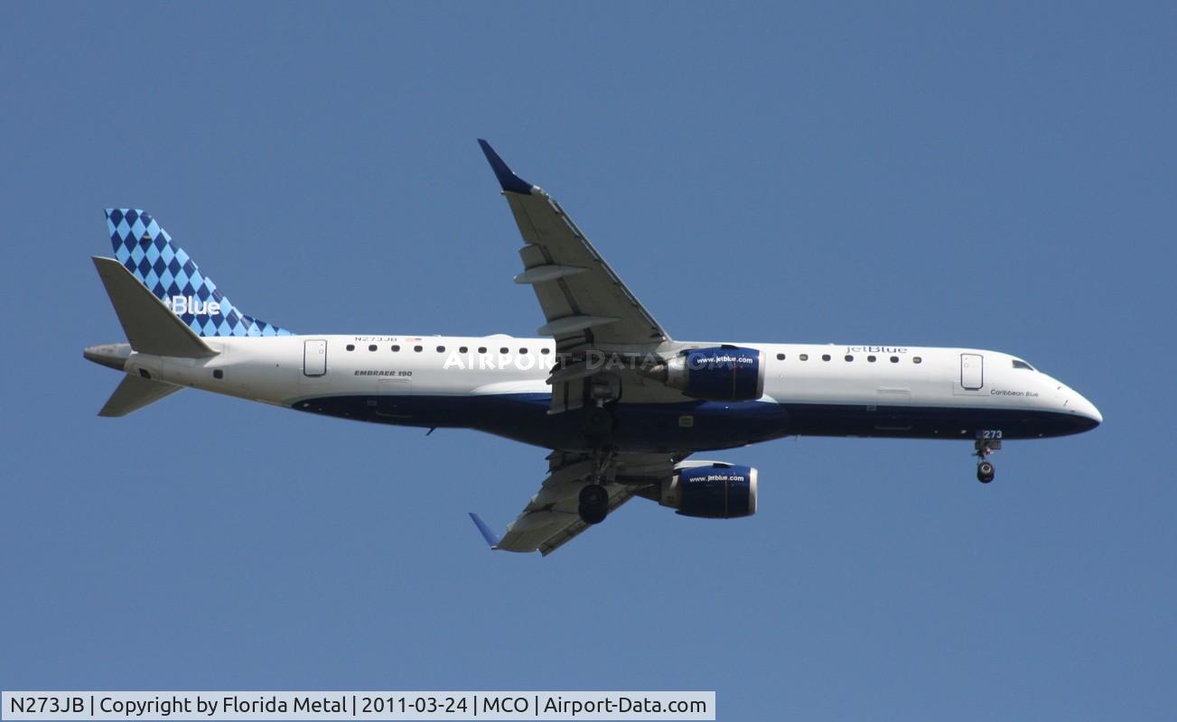 N273JB, 2007 Embraer ERJ-190-100 IGW 190AR C/N 19000073, Jet Blue E190