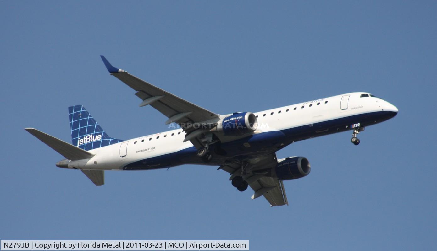 N279JB, 2007 Embraer 190AR (ERJ-190-100IGW) C/N 19000090, Jet blue E190