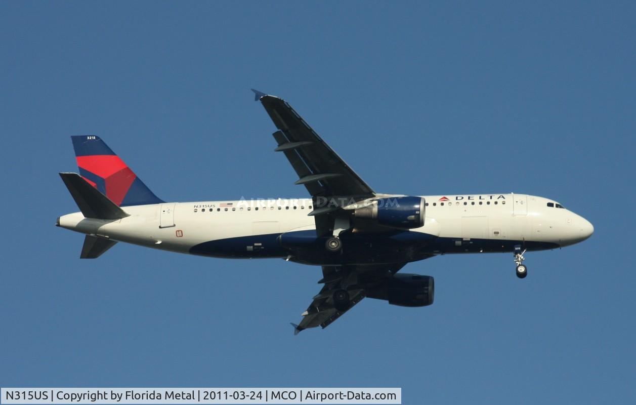 N315US, 1991 Airbus A320-211 C/N 171, Delta A320