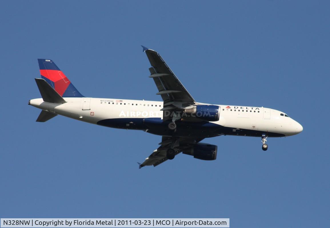 N328NW, 1992 Airbus A320-211 C/N 298, Delta A320