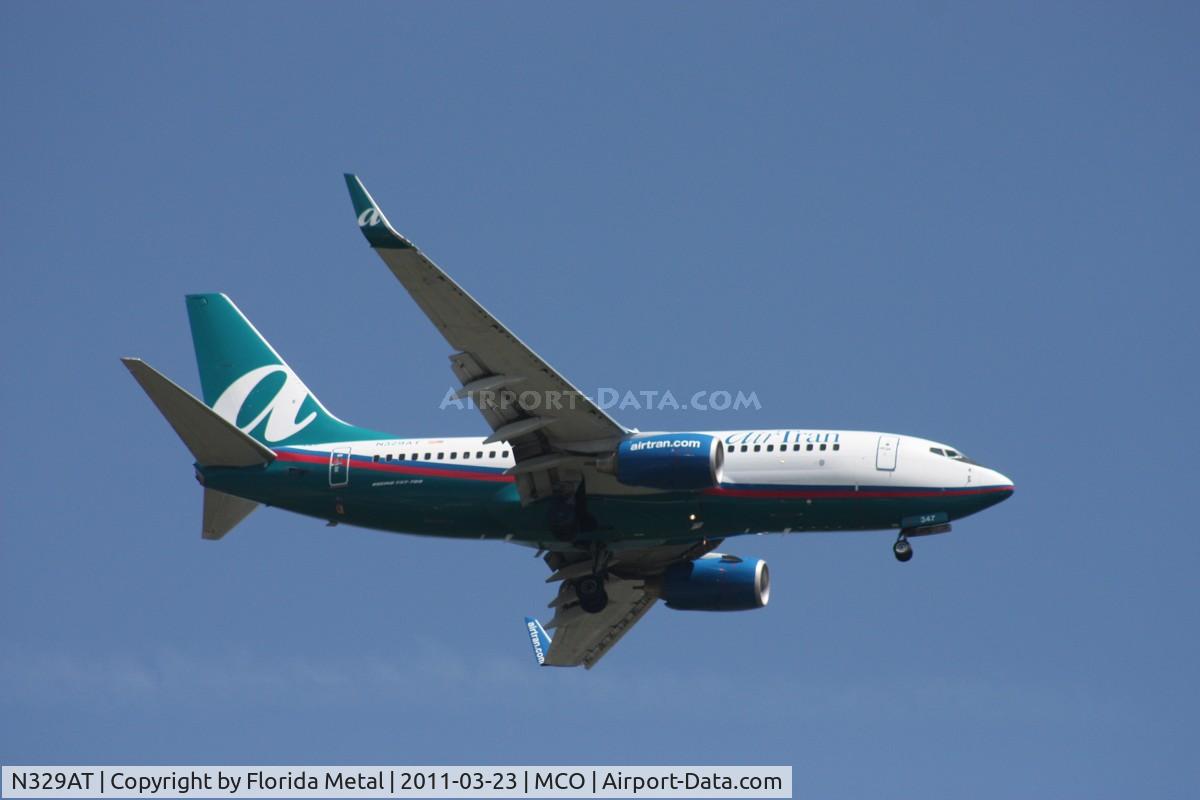 N329AT, 2007 Boeing 737-7BD C/N 36091, Air Tran 737