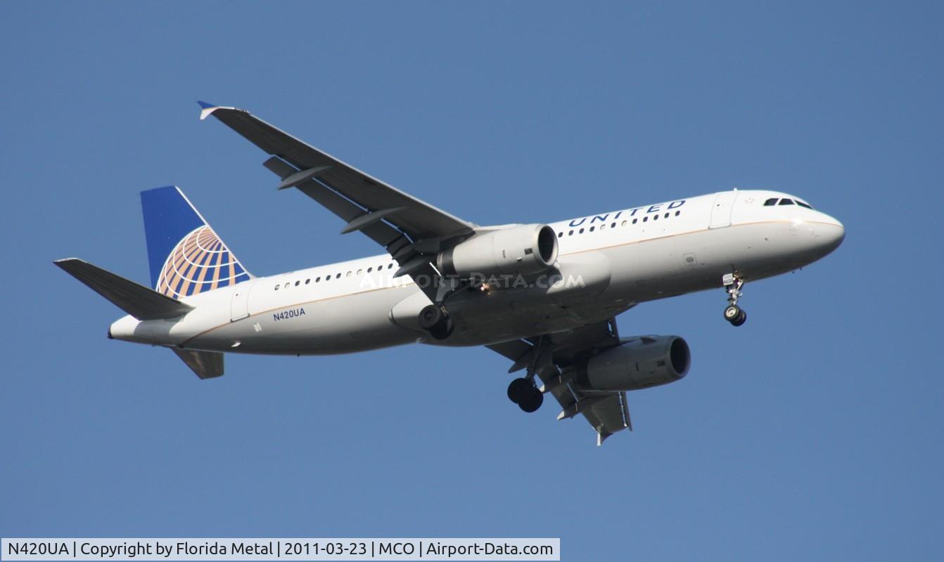 N420UA, 1994 Airbus A320-232 C/N 489, United A320 newest scheme