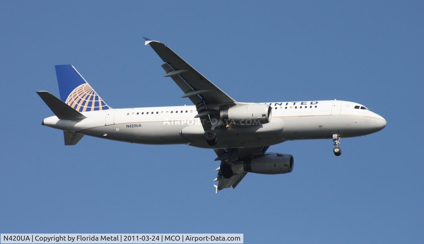 N420UA, 1994 Airbus A320-232 C/N 489, United A320 new scheme