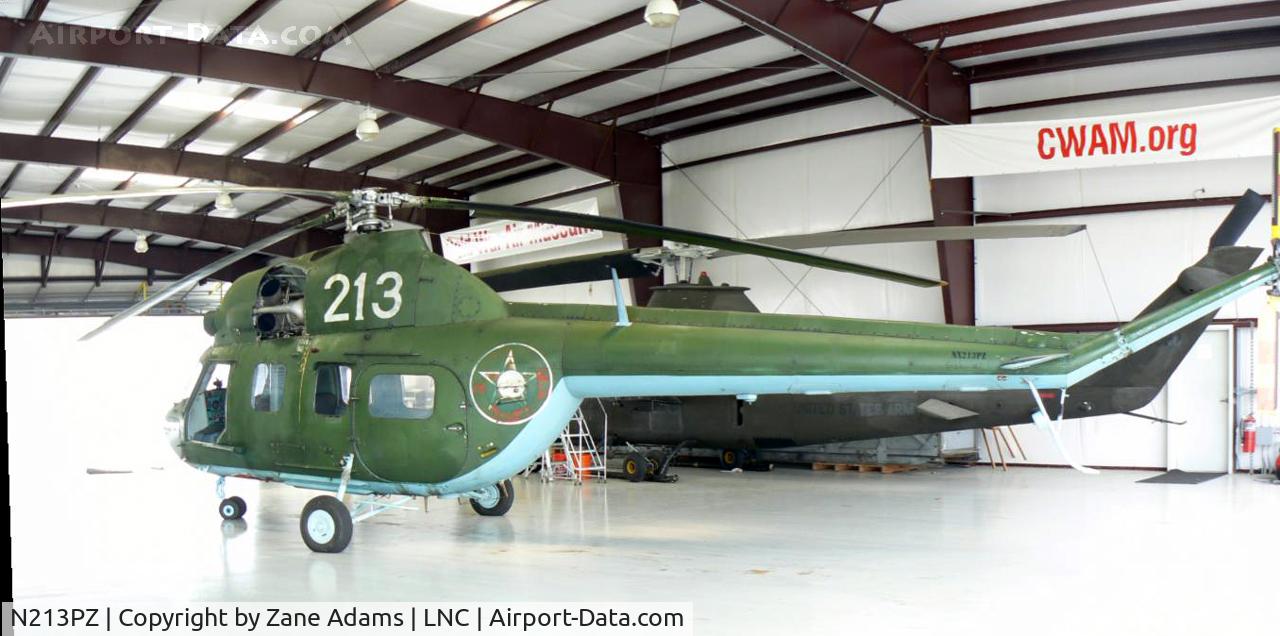 N213PZ, Mil MI-2 C/N 515250087, In the Cold War Air Museum hanger at Lancaster Municipal Airport