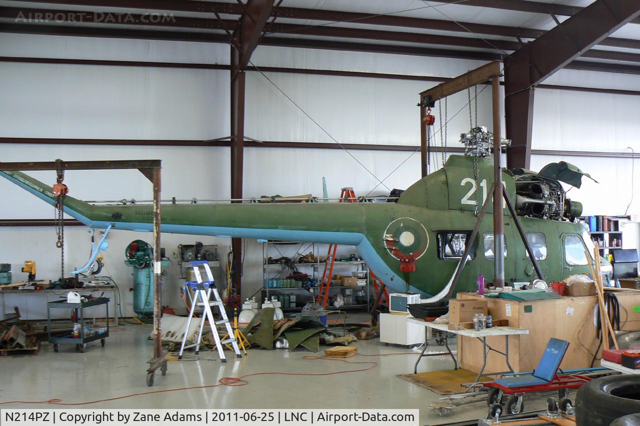 N214PZ, Mil Mi-2 Hoplite C/N 515303087, In the Cold War Air Museum hanger at Lancaster Municipal Airport