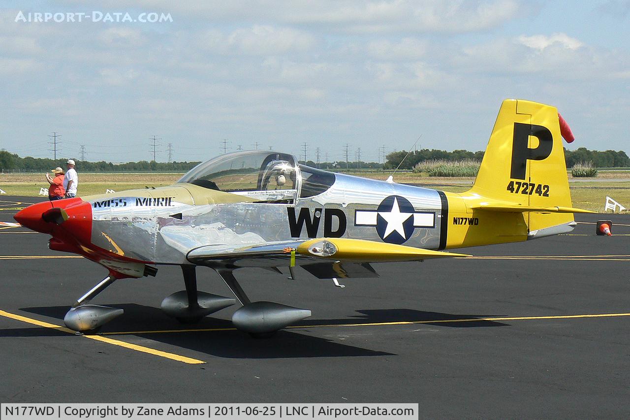 N177WD, Vans RV-7A C/N 72742, At the Lancaster Municipal Airport open house.