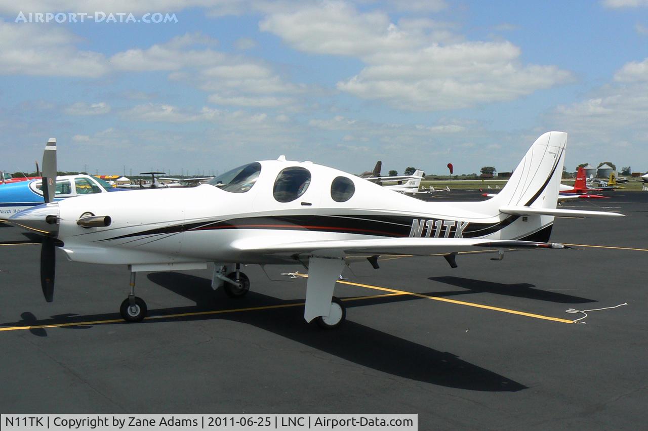 N11TK, Lancair Evolution C/N EVO-006, At the Lancaster Municipal Airport open house.