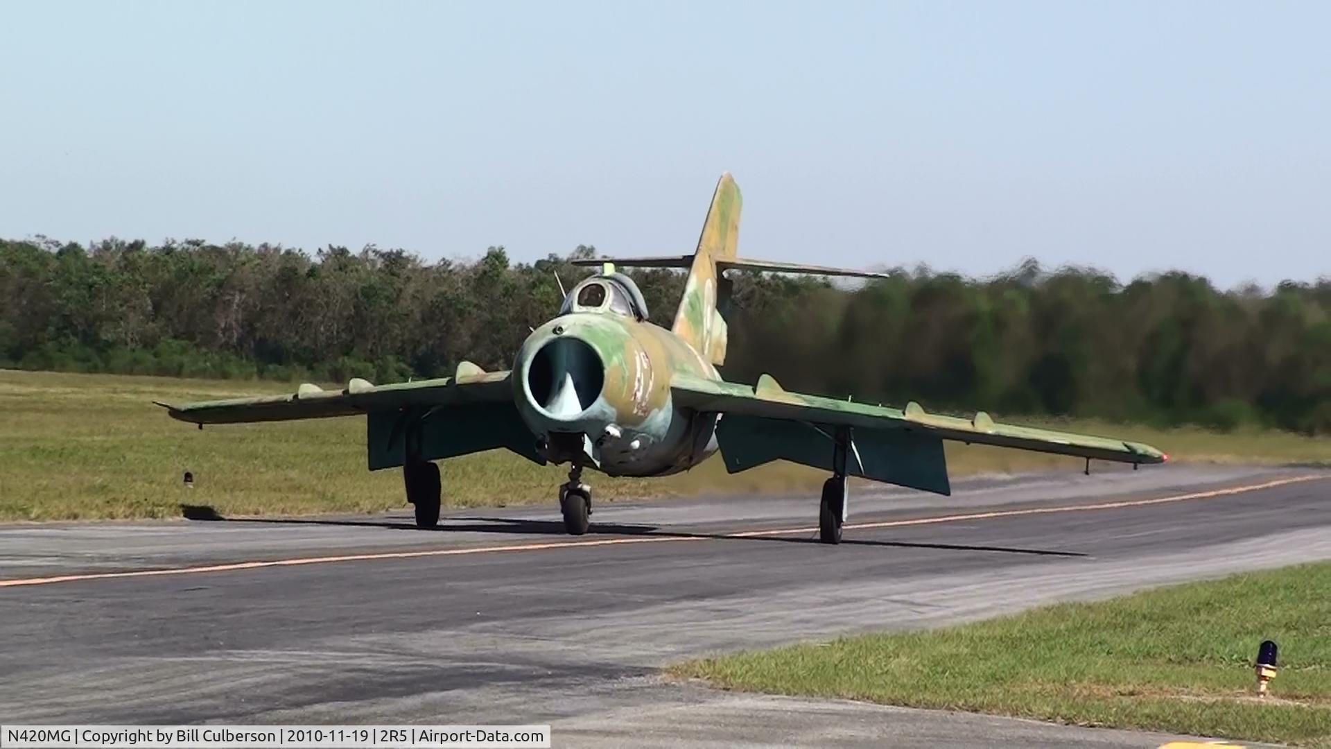 N420MG, Shenyang F4 C/N 541566, Under restoration in St Elmo, alabama