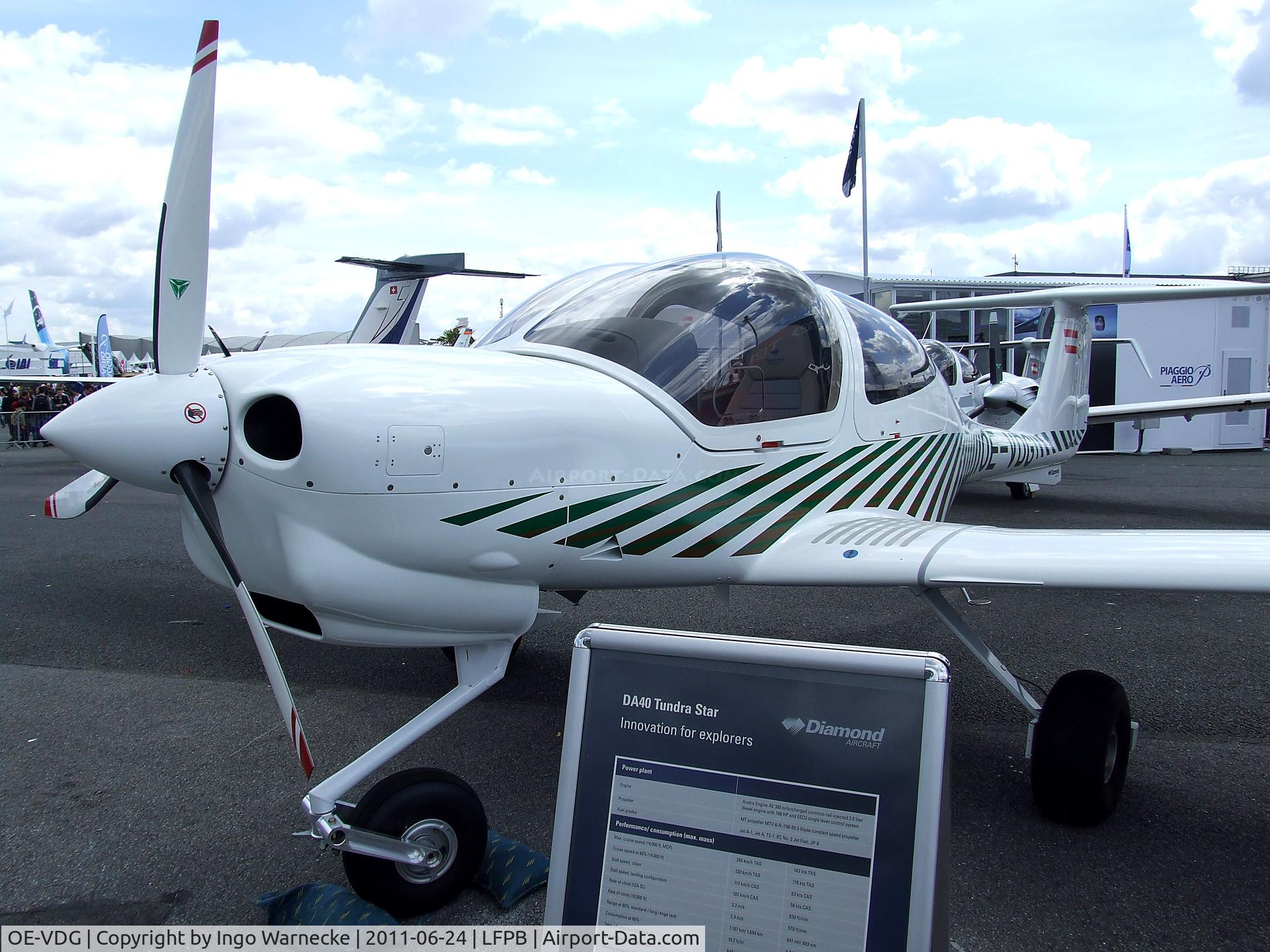 OE-VDG, 2004 Diamond DA-40 Diamond Star C/N D4.111, Diamond DA-40 Tundra Star at the Aerosalon 2011, Paris