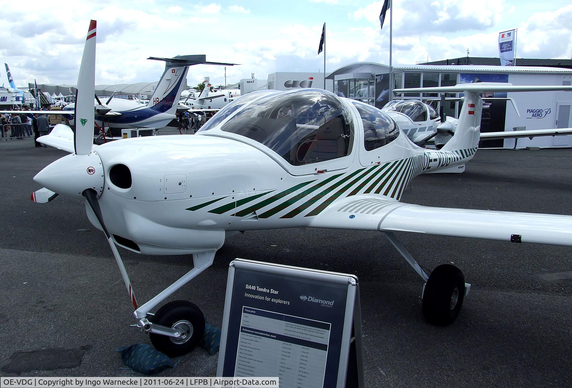 OE-VDG, 2004 Diamond DA-40 Diamond Star C/N D4.111, Diamond DA-40 Tundra Star at the Aerosalon 2011, Paris