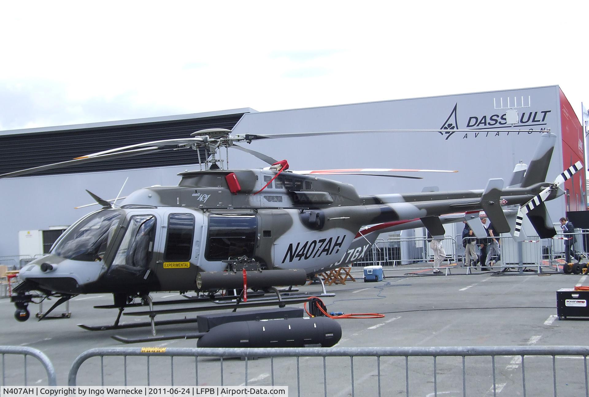 N407AH, 2010 Bell 407 C/N 53989, Bell 407 AH at the Aerosalon 2011, Paris