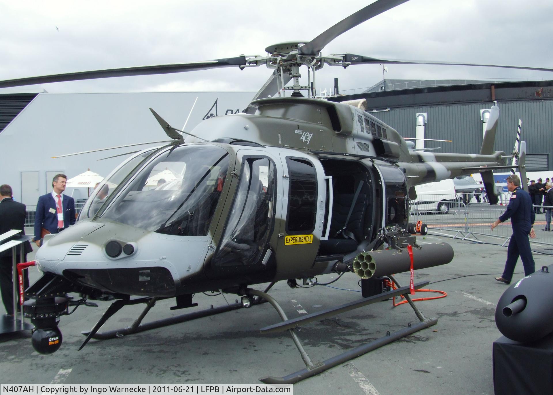 N407AH, 2010 Bell 407 C/N 53989, Bell 407 AH at the Aerosalon 2011, Paris