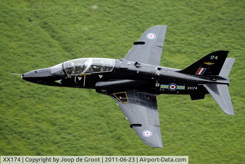 XX174, 1977 Hawker Siddeley Hawk T.1 C/N 021/312021, Bwlch pass in Wales