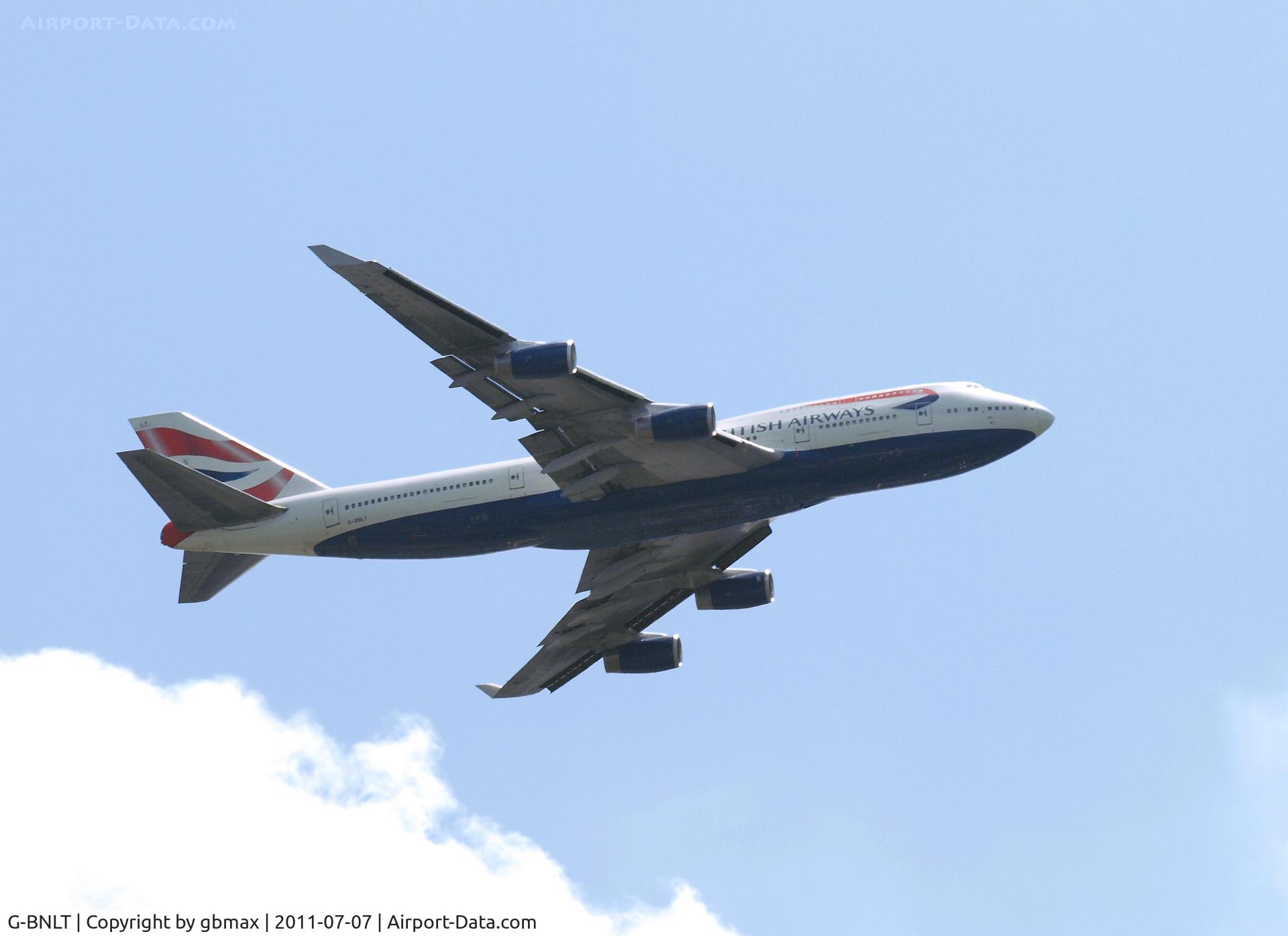 G-BNLT, 1991 Boeing 747-436 C/N 24630, Going @ ~3,500 feet to a landing at JFK