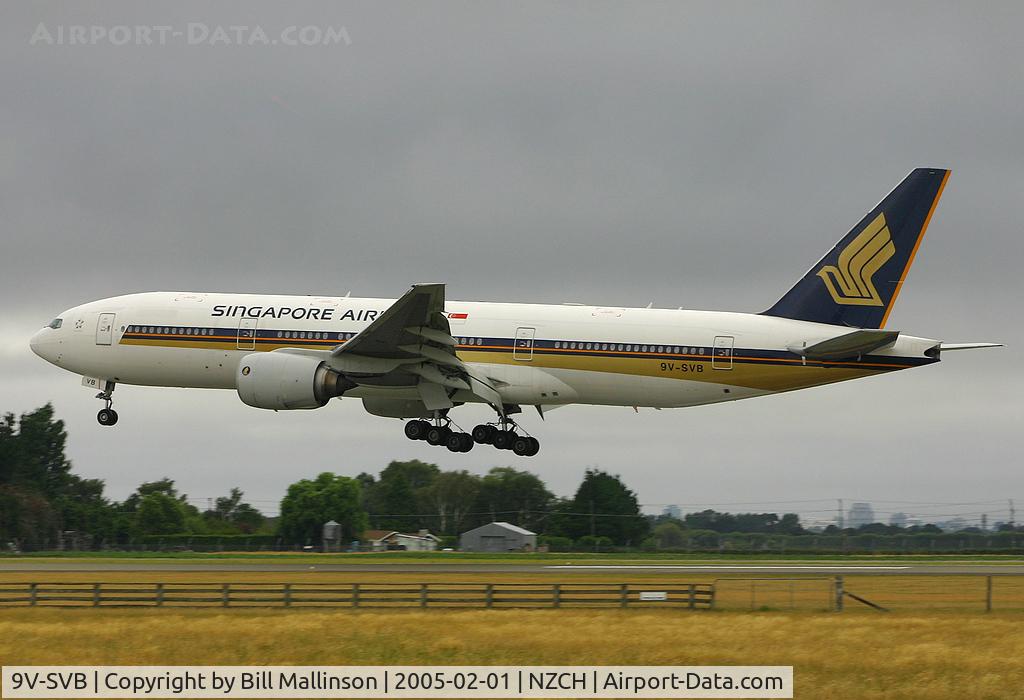 9V-SVB, 2001 Boeing 777-212/ER C/N 28525, finals to 20