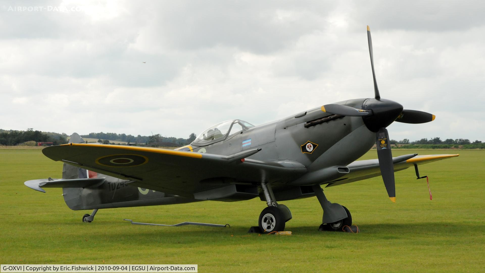 G-OXVI, 1945 Supermarine 361 Spitfire LF.XVIe C/N CBAF.IX.4262, 3. G-OXVI TD248 (Spitfire Limited) at Duxford's wonderful Battle of Britain Air Display 2010