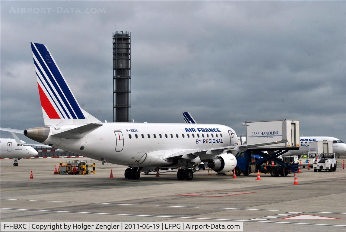 F-HBXC, 2008 Embraer 170ST (ERJ-170-100ST) C/N 17000263, Business as usual at Terminal 4.