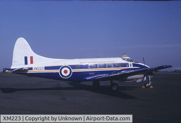 XM223, 1957 De Havilland DH-104 Devon C.2 C/N 04498, Taken in March 1965 in the UK