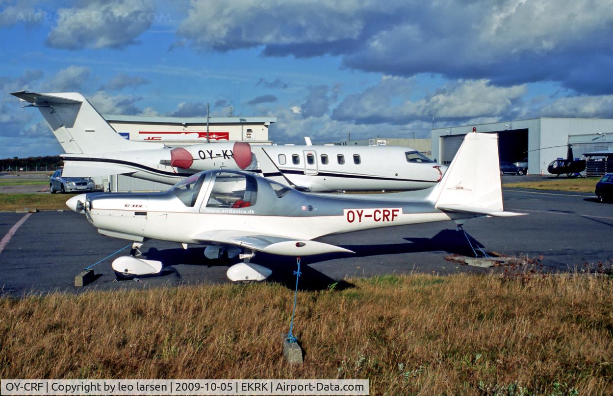 OY-CRF, 1988 Grob G-115 C/N 8033, Roskilde Denmark 5.10.09