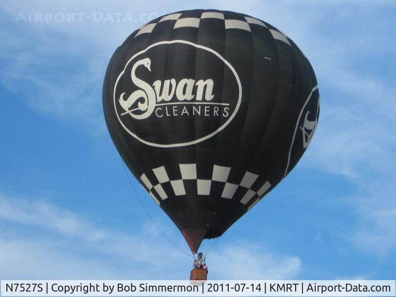N7527S, 2004 Lindstrand Balloons 105A C/N 5259, Liftoff