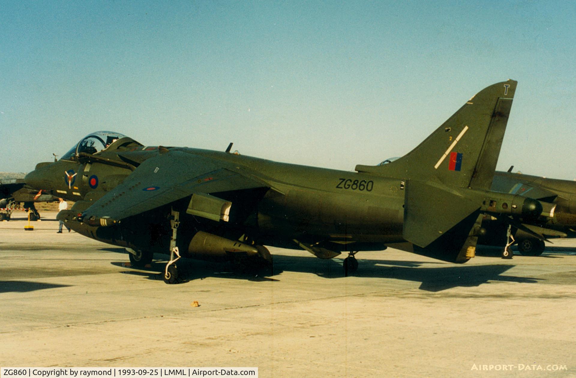 ZG860, British Aerospace Harrier GR.7 C/N P92, Harrier GR7 ZG860 233OCU RAF
