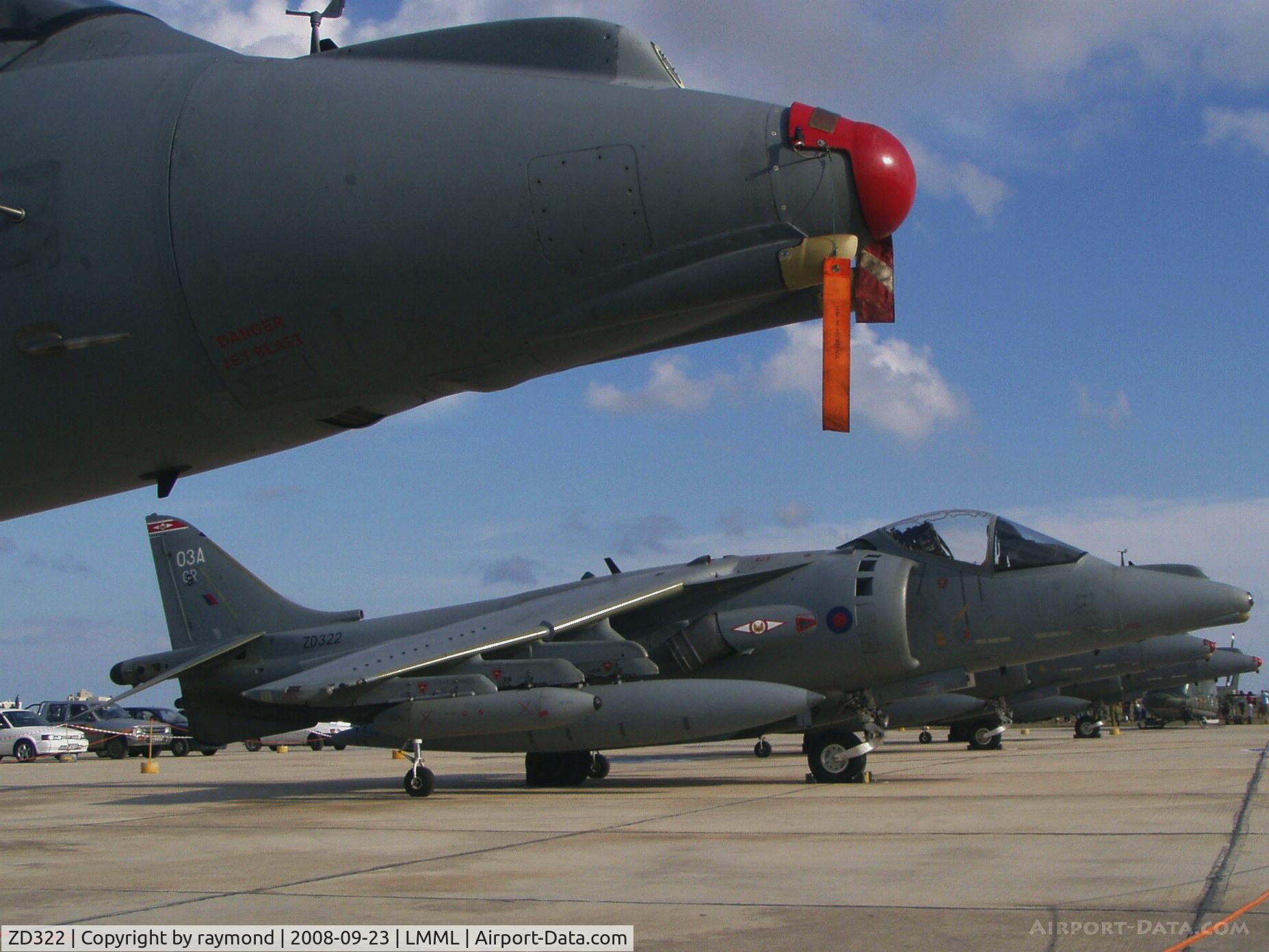 ZD322, British Aerospace Harrier GR.7 C/N 512072/P3, Harrier GR7 ZD322/o3A 1Sqd RAF
