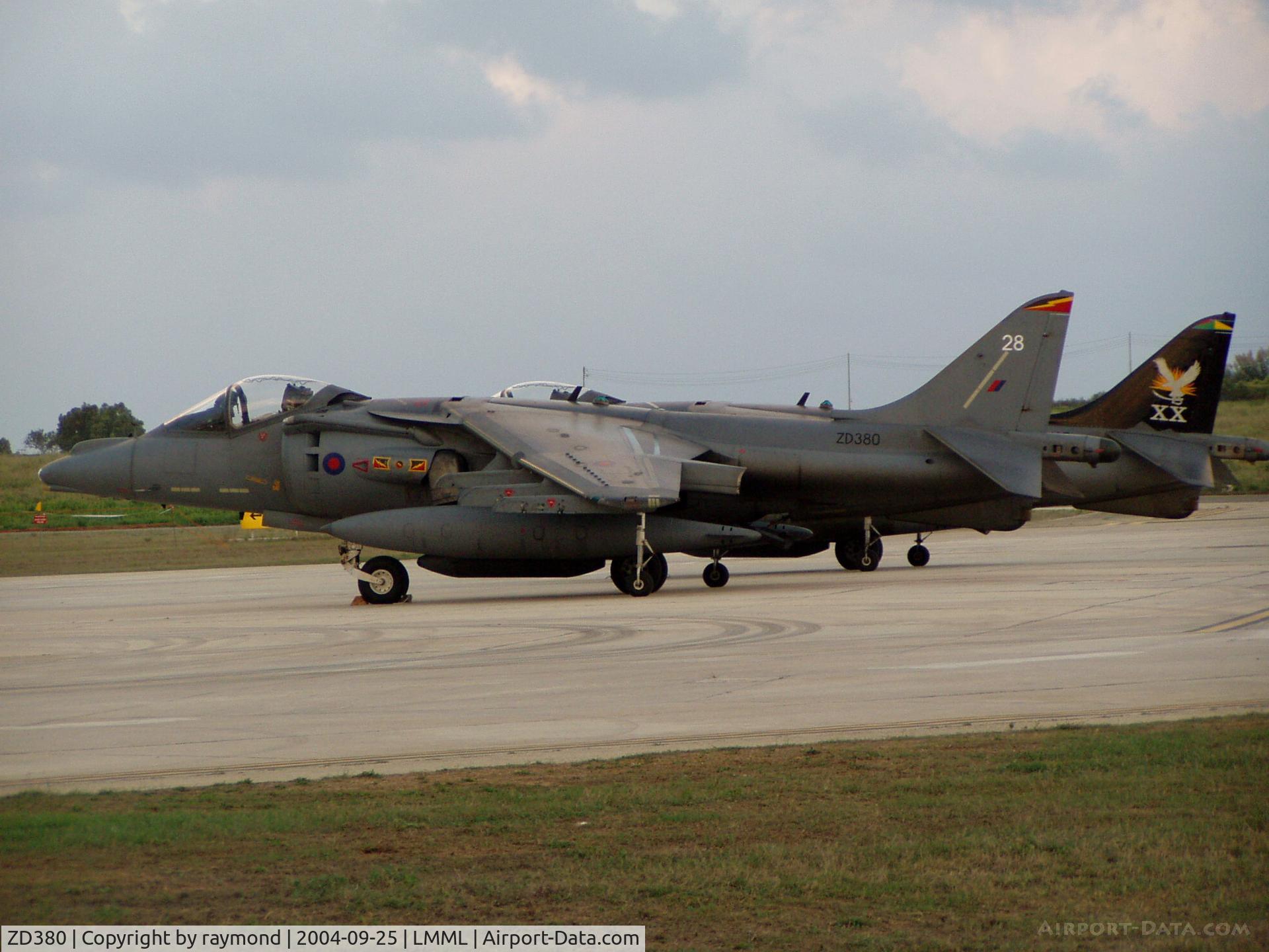 ZD380, 1988 British Aerospace Harrrier GR.7 C/N P28, Harrier GR7 ZD380/28 4Sqd RAF