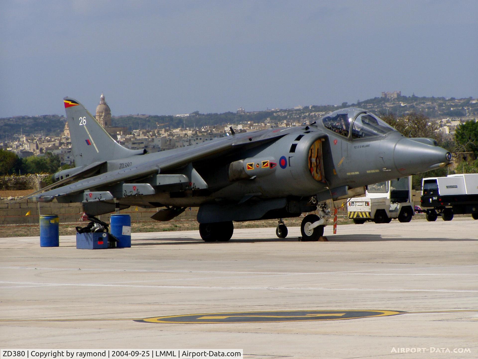 ZD380, 1988 British Aerospace Harrrier GR.7 C/N P28, Harrier GR7 ZD380/28 4Sqd RAF