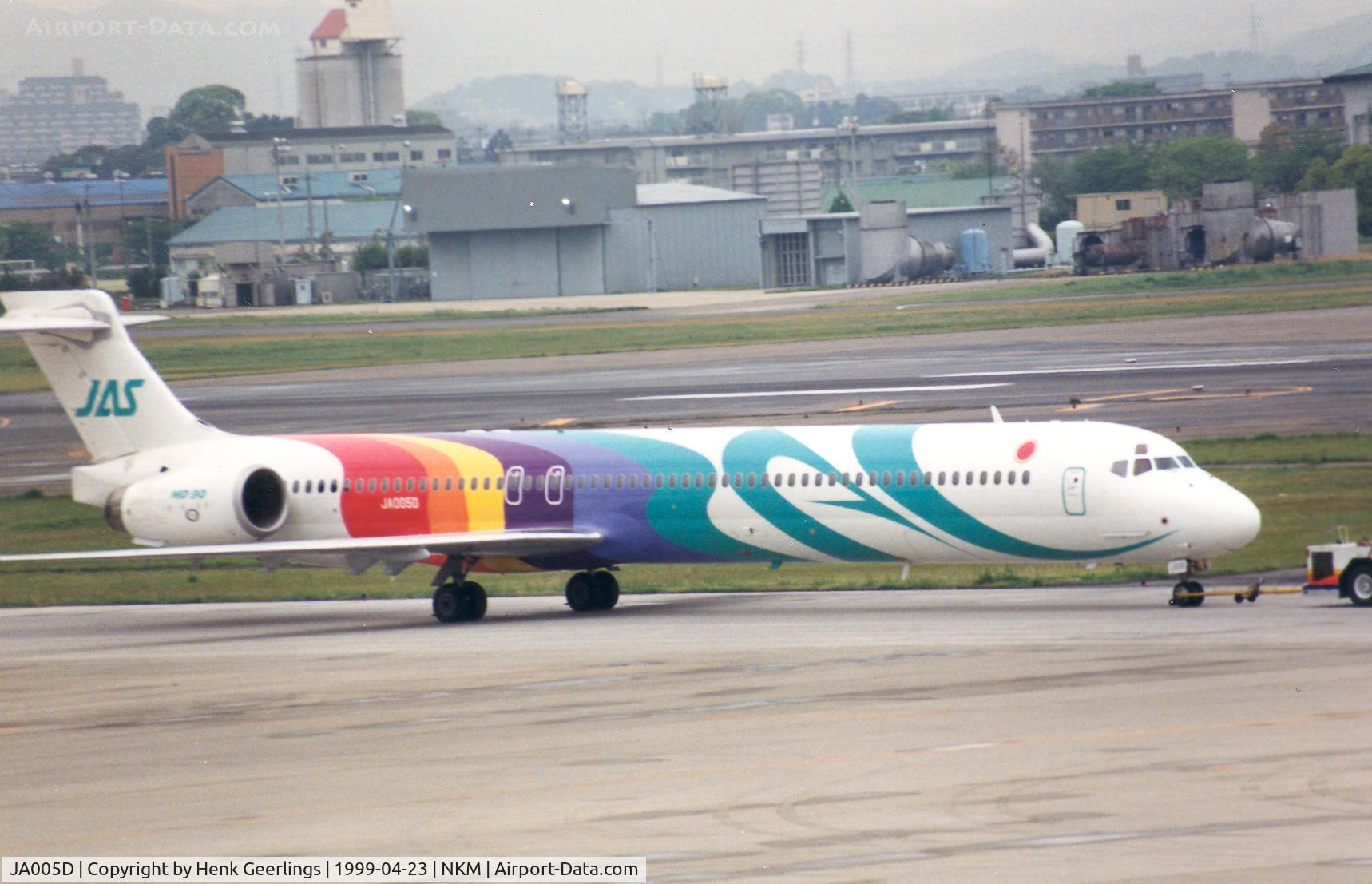 JA005D, 1998 McDonnell Douglas MD-90-30 C/N 53359, JAS - Japan Air System