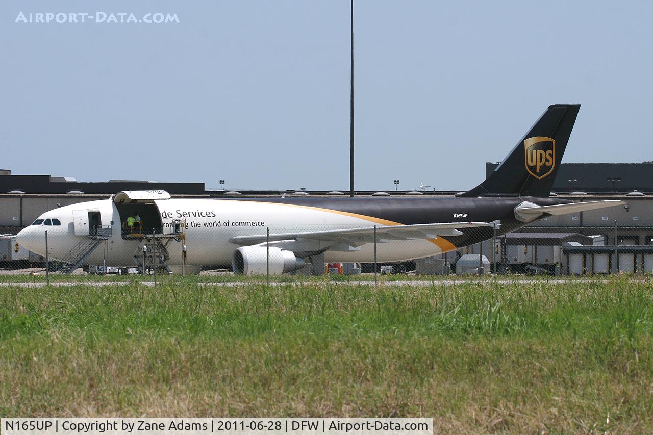 N165UP, 2005 Airbus A300F4-622R C/N 0854, On the UPS ramp at DFW Airport