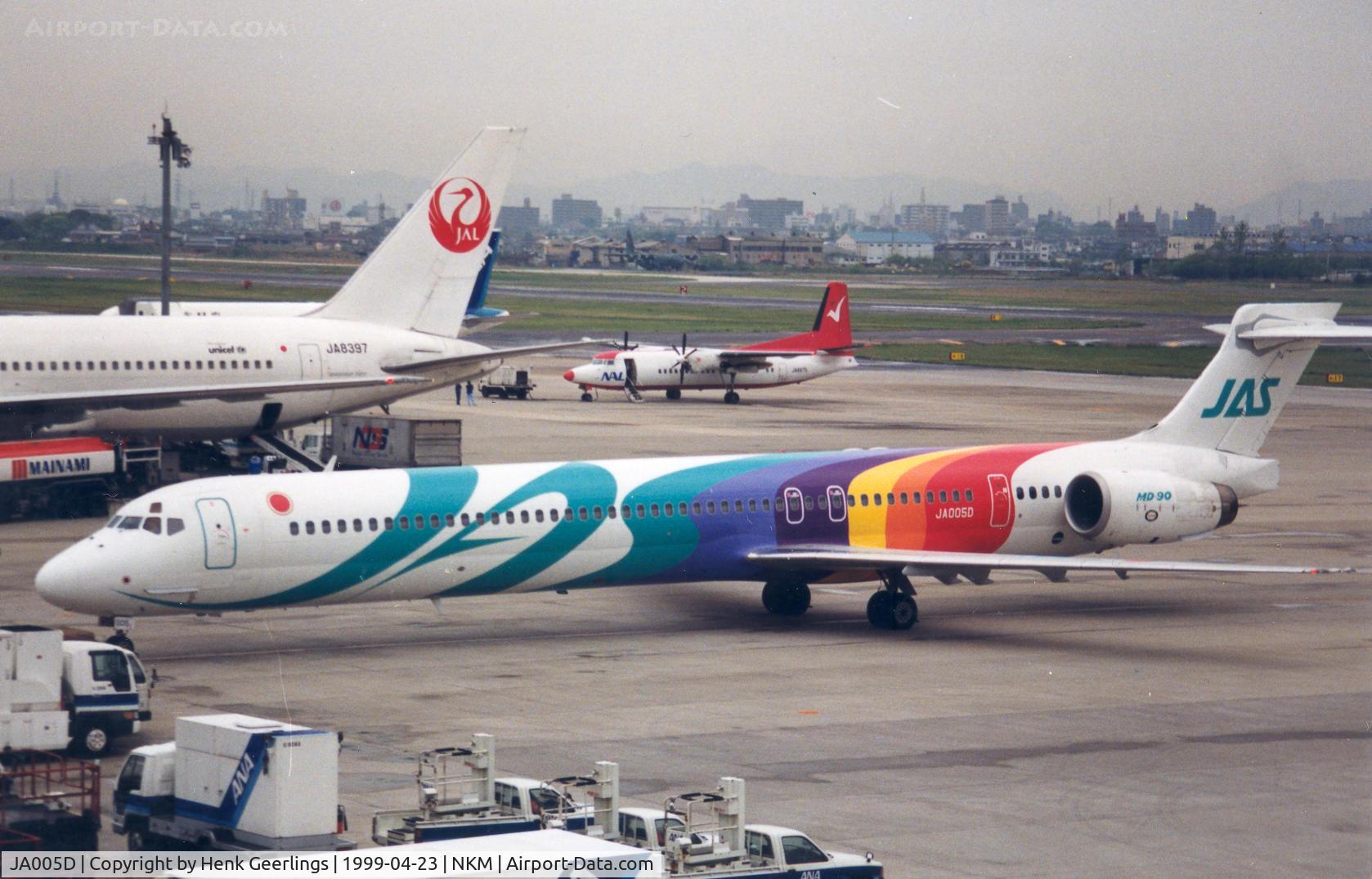 JA005D, 1998 McDonnell Douglas MD-90-30 C/N 53359, JAS - Japan Air System