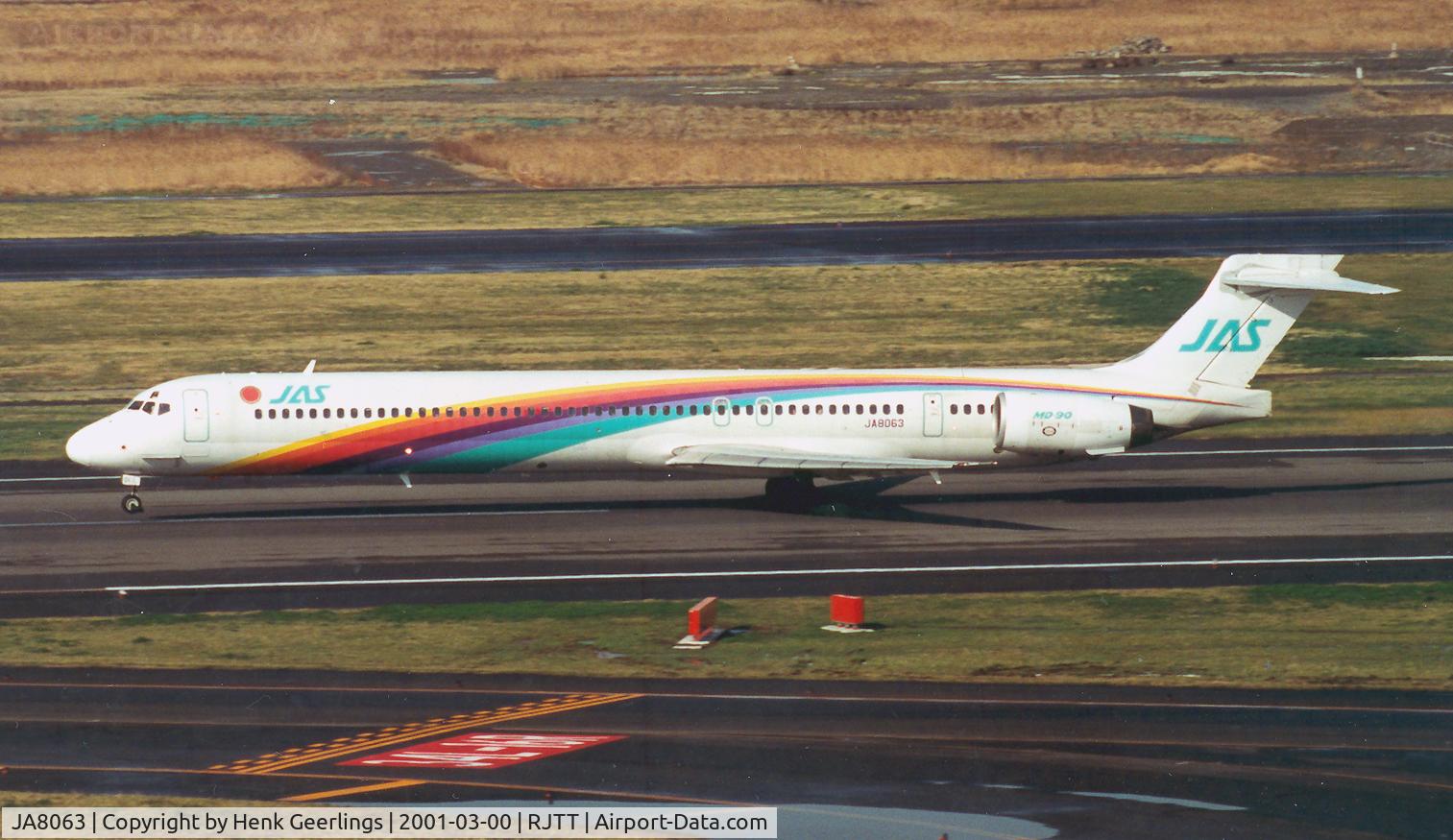 JA8063, 1995 McDonnell Douglas MD-90-30 C/N 53353, JAS - Japan Air System