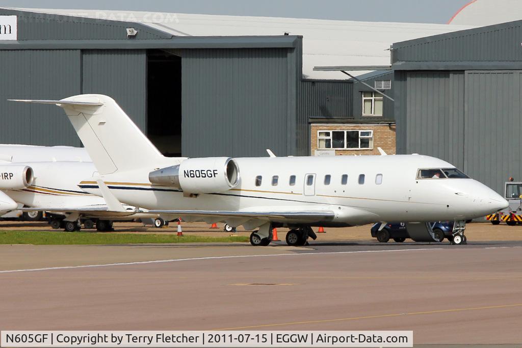 N605GF, 2008 Bombardier Challenger 605 (CL-600-2B16) C/N 5766, 2008 Bombardier CL-600-2B16, c/n: 5766 at Luton