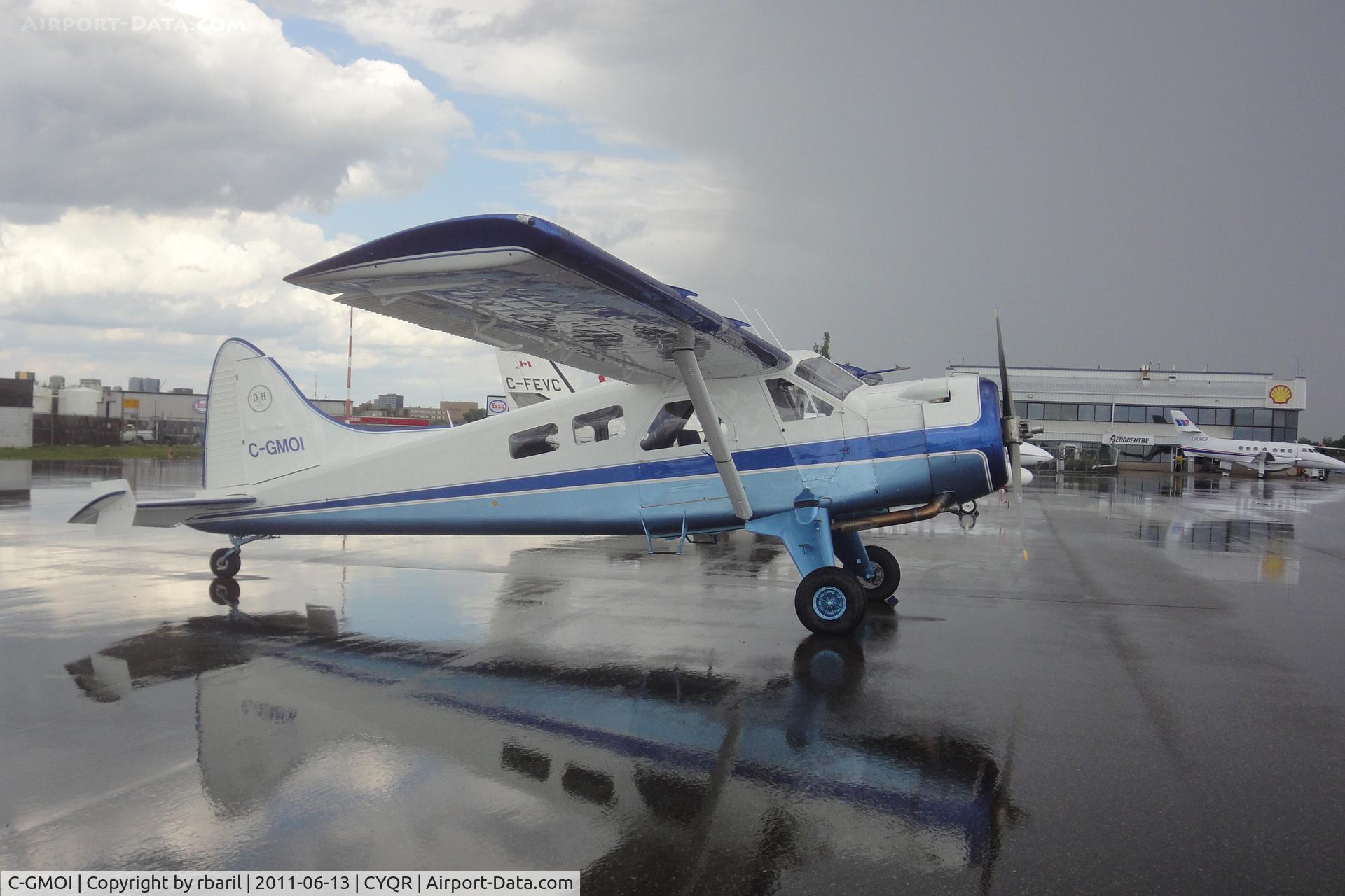 C-GMOI, 1957 De Havilland Canada DHC-2 Beaver Mk.I C/N 1236, C-GMOI in Regina on a trip back to Montreal after a complete renovation at Sealand Aviation in Campbell River.