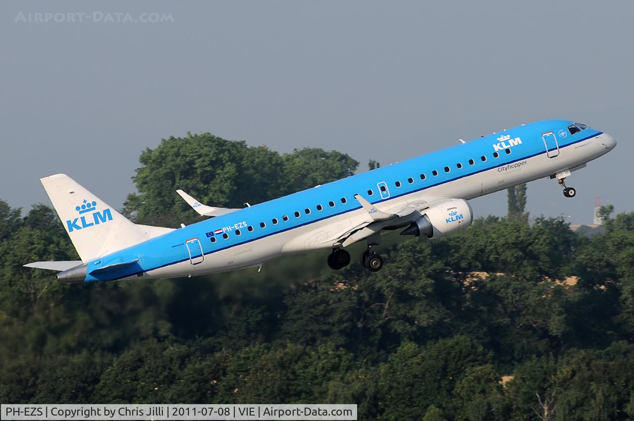 PH-EZS, 2010 Embraer 190LR (ERJ-190-100LR) C/N 19000380, KLM