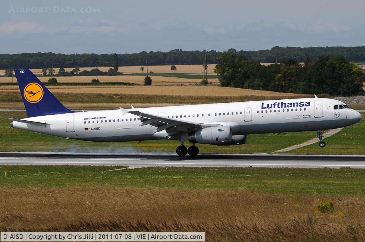 D-AISD, 2000 Airbus A321-231 C/N 1188, Lufthansa