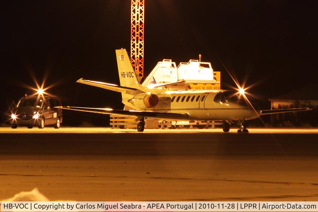 HB-VOC, 1995 Cessna 560 Citation Ultra C/N 560-0301, Parked at Porto