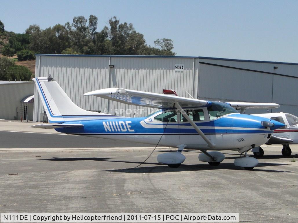N111DE, 1973 Cessna 182P Skylane C/N 18262712, Parked and tied down by Howard Aviation