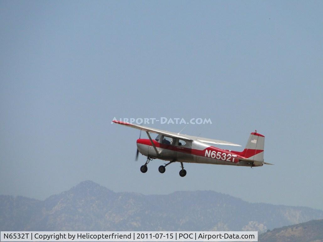 N6532T, 1960 Cessna 150 C/N 17932, Airbourne from runway 26L and westbound
