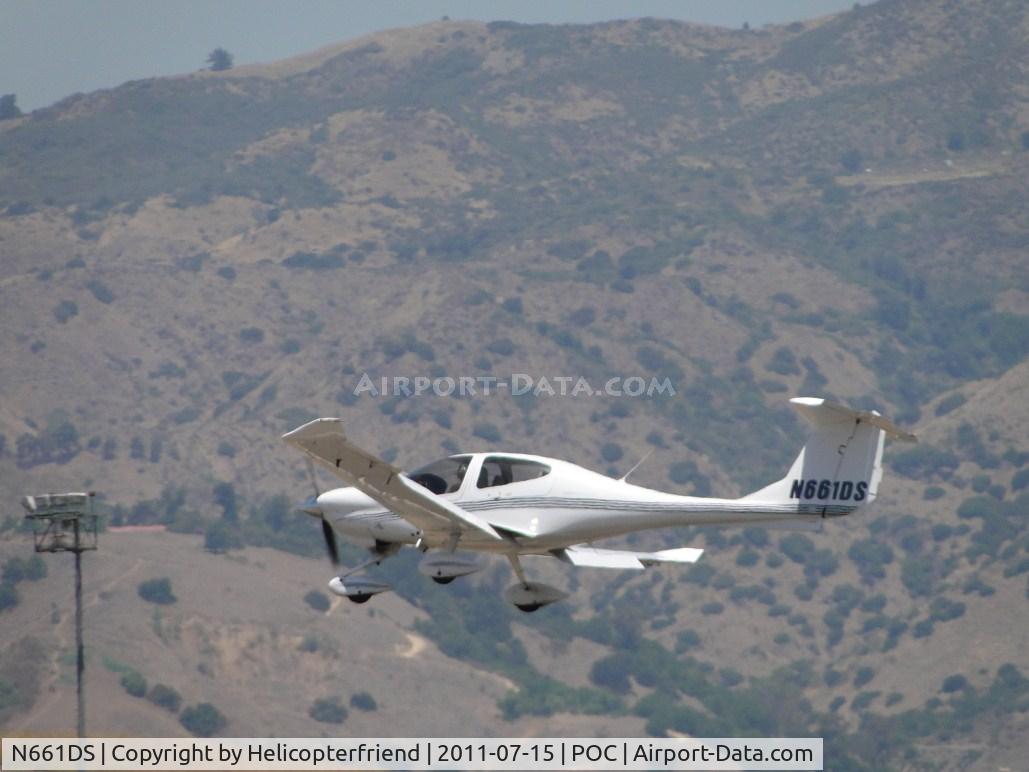 N661DS, 2005 Diamond DA-40 Diamond Star C/N 40.600, Appeared to be a missed approach to runway 26L, kept heading westbound